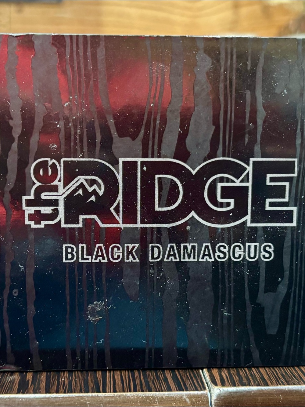 The Ridge Black Damascus Key & Card Holder - Black